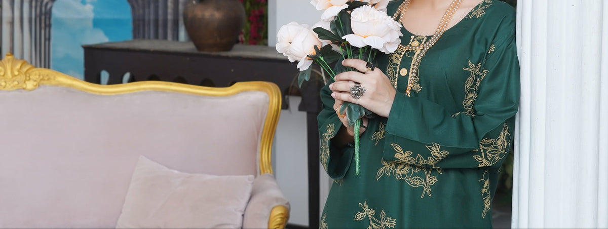 FLORAL CONTRAST 2PCS