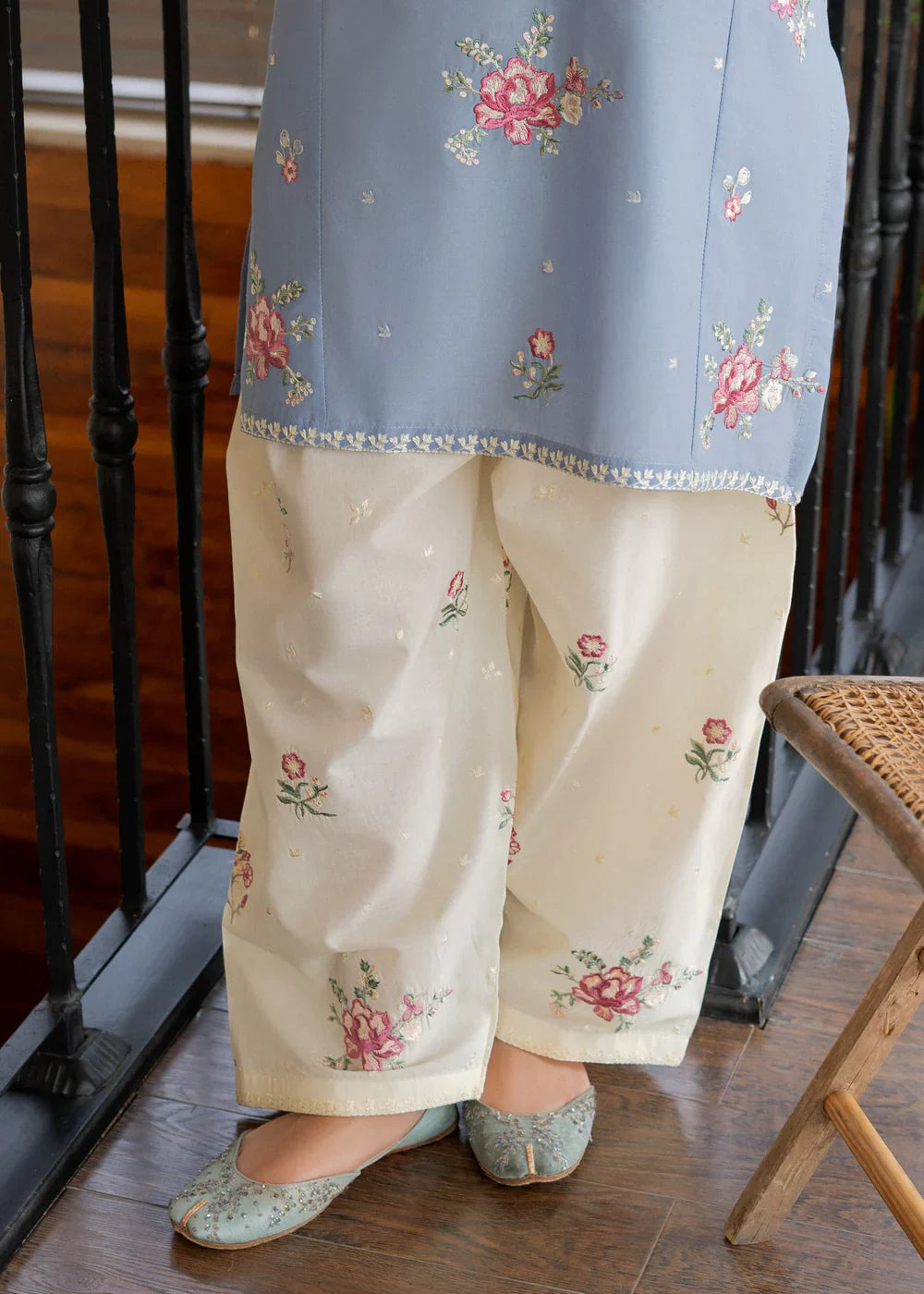 DUREFASHA EMBROIDED 2 PIECE
