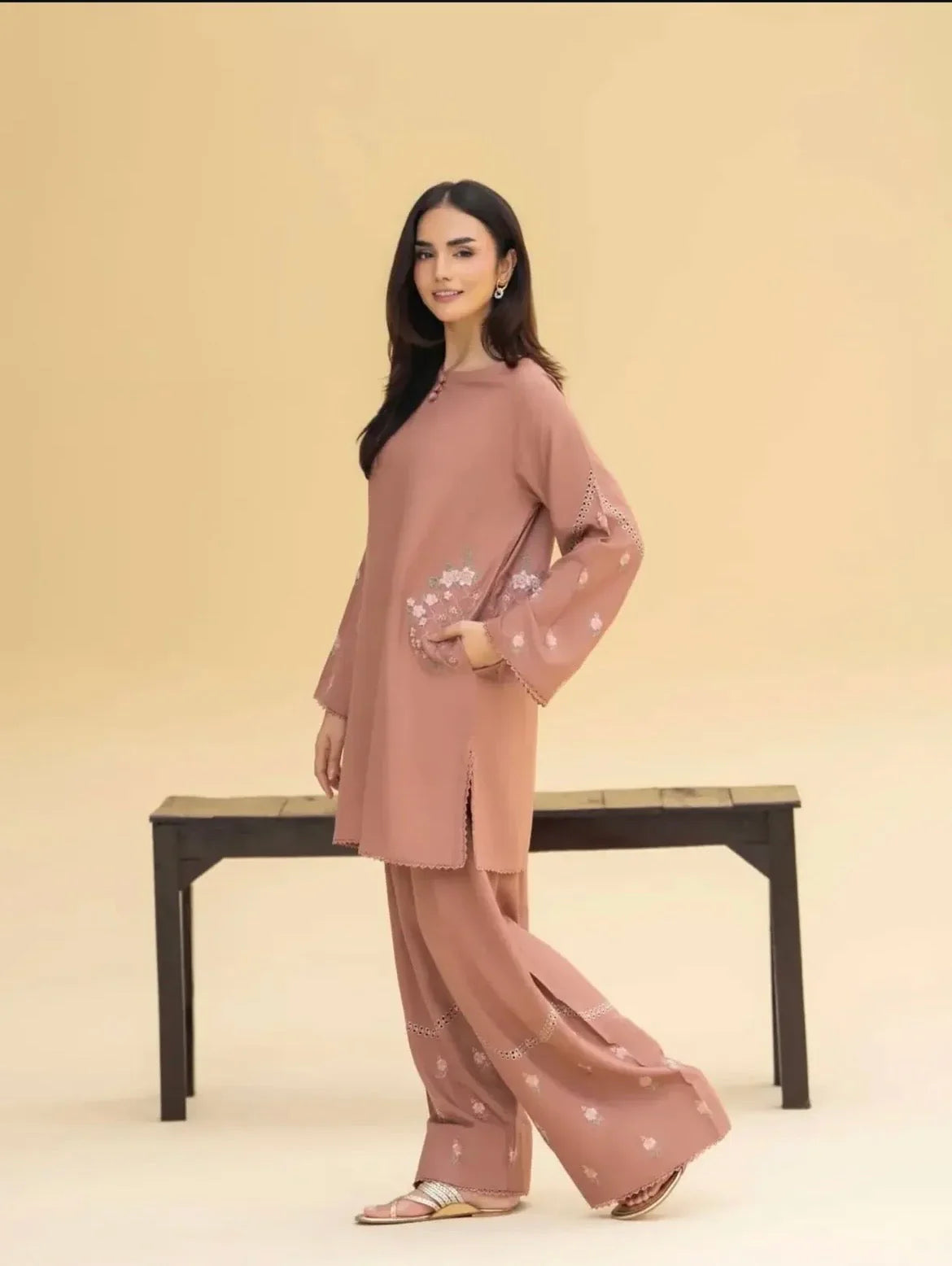 MAHRUNISA EMBROIDED CO-ord set