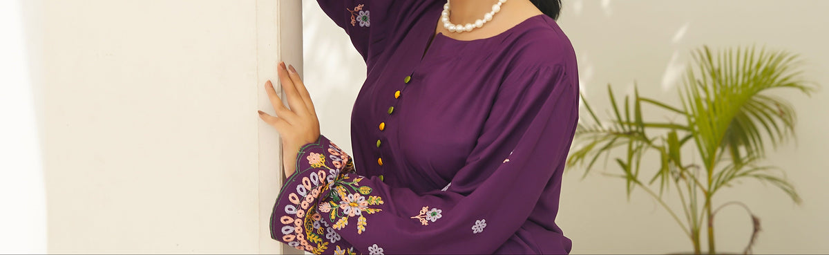 HUMA PURPLE TWO PIECE