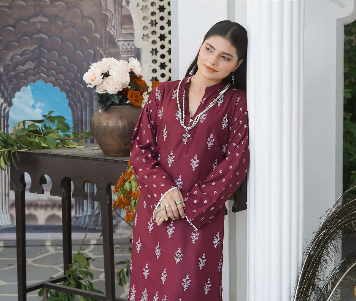 GULFASHA MAROON 2PCS