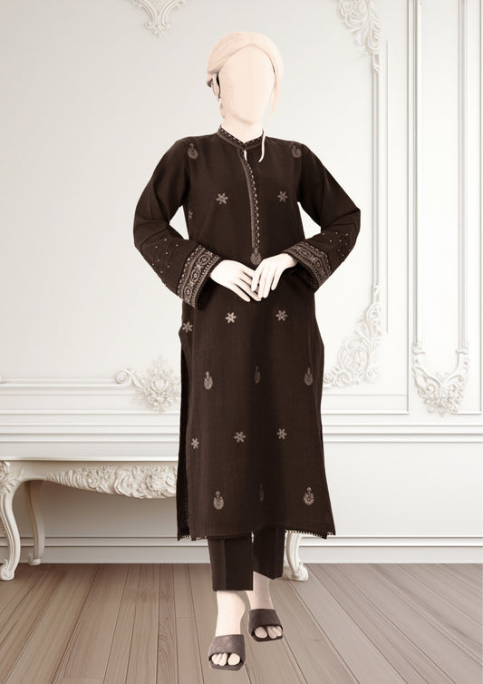 nafasat brown 2 piece