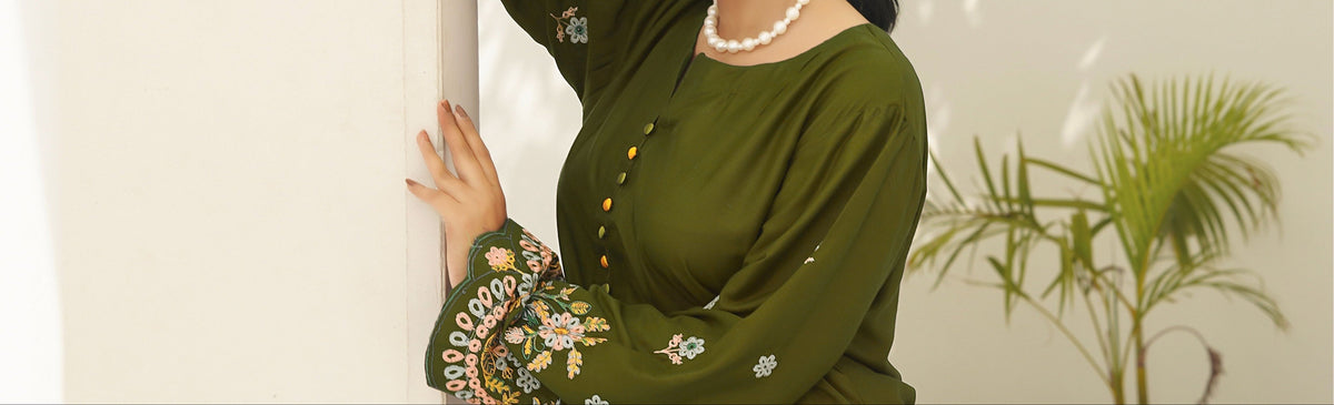 HUMA GREEN TWO PIECE
