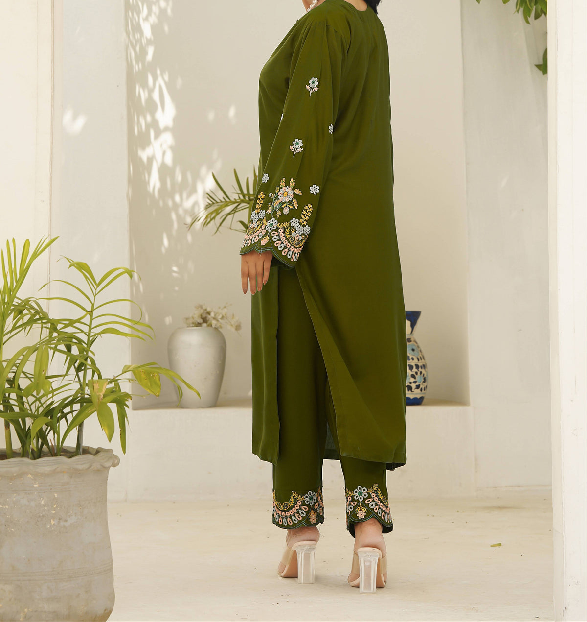 HUMA GREEN TWO PIECE