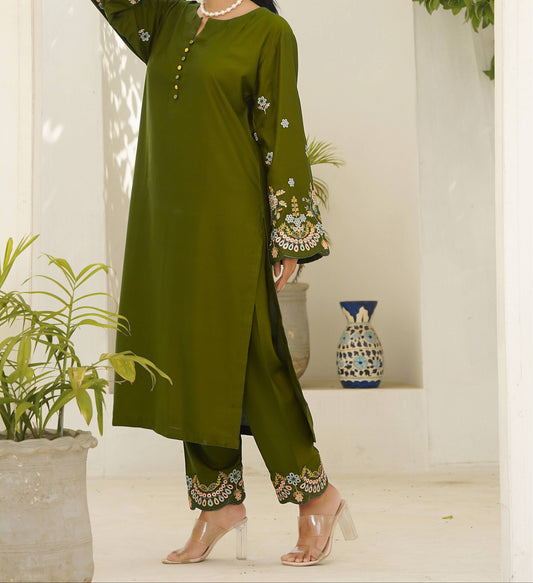 HUMA GREEN TWO PIECE
