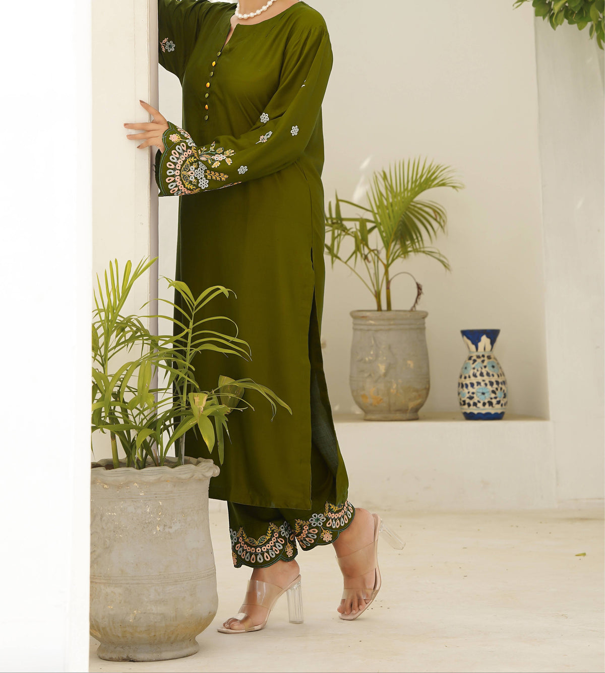 HUMA GREEN TWO PIECE