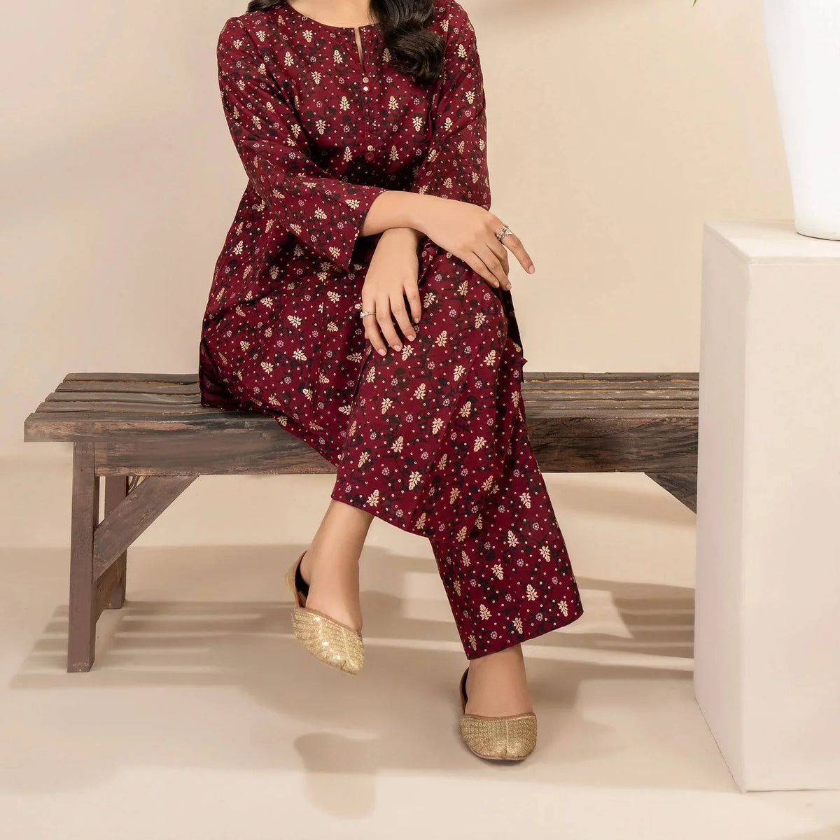 rayyan maroon 3d printed 2 pcs