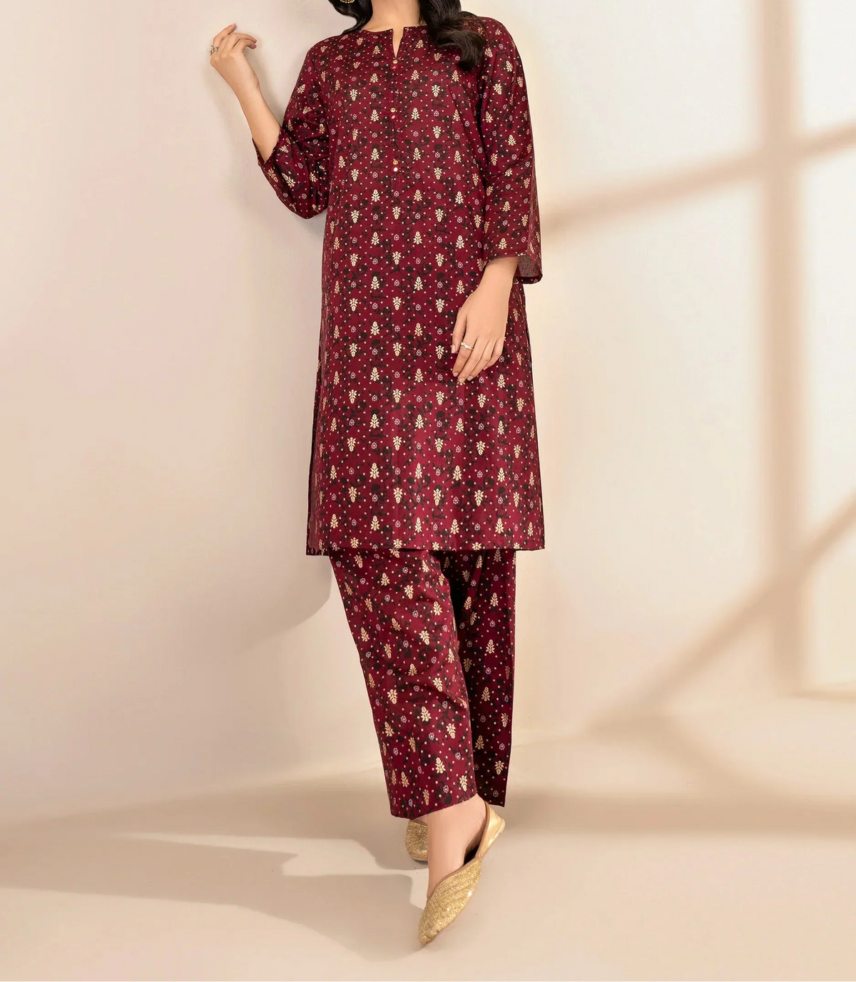 rayyan maroon 3d printed 2 pcs