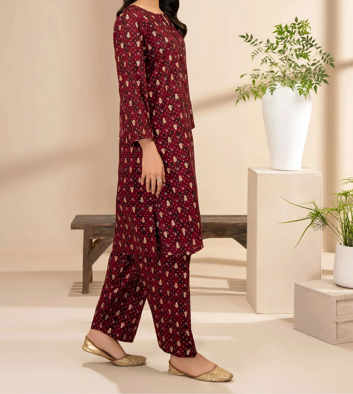 rayyan maroon 3d printed 2 pcs
