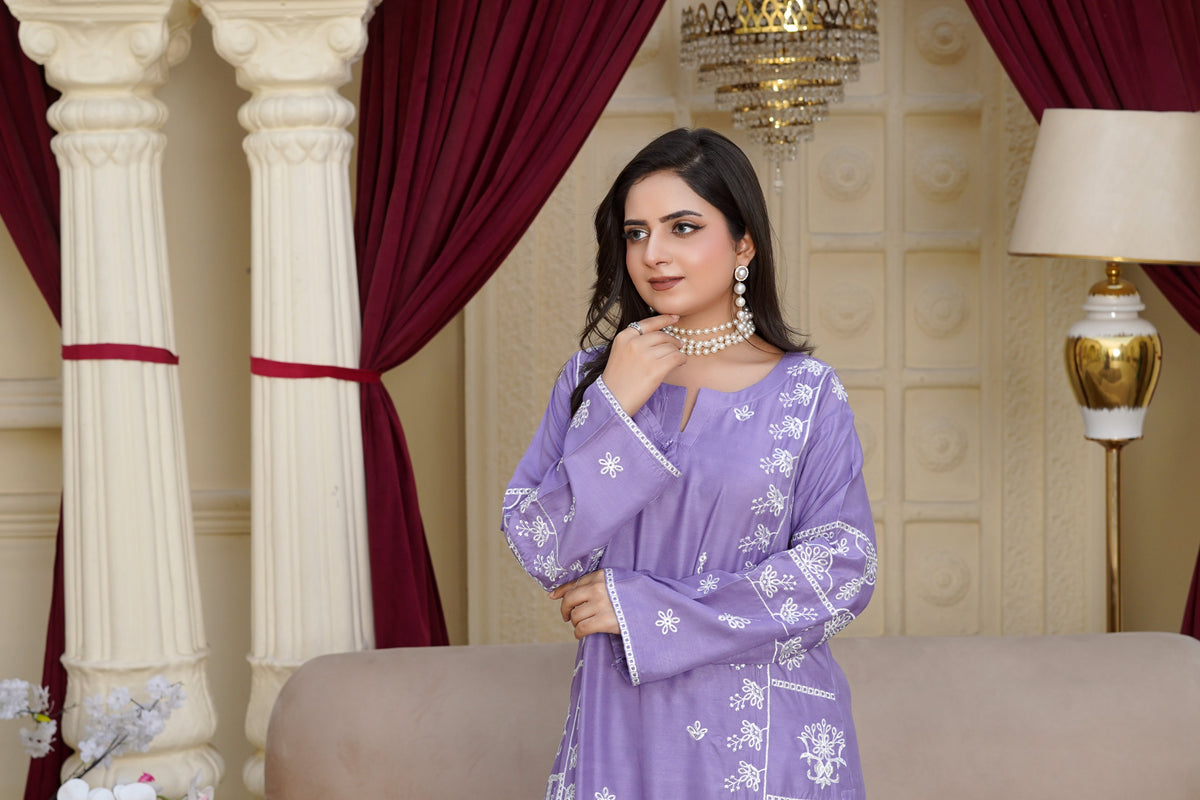RANG E BAHAR 2 PICE LILAC